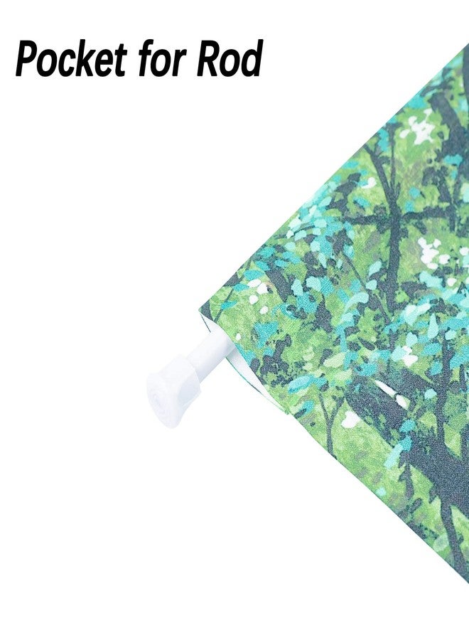 RLoncomix Japanese Noren Long Doorway Curtain Green Forest Door Curtain Tapestry for St. Patrick's Day Home Kitchen Decoration 33 x 59 inch - Image 5
